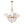 LightFixturesUSA-Chic Brass Crystal Floral Chandelier-Chandelier--