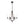 LightFixturesUSA-Classic Candle Style 6-Light Metal Empire Chandelier-Chandelier-Oilded Rubbed Bronze-