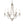 LightFixturesUSA-Classic Candle Style 6-Light Metal Empire Chandelier-Chandelier-Oilded Rubbed Bronze-