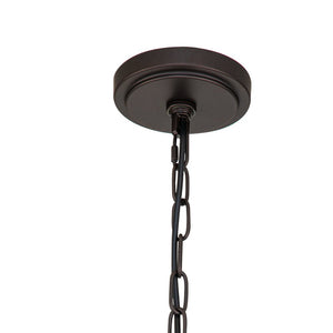LightFixturesUSA-Classic Candle Style 6-Light Metal Empire Chandelier-Chandelier-Oilded Rubbed Bronze-