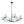 LightFixturesUSA-Classic French 6-Light White Linen Shade Chandelier-Chandelier-6-Lt-Black