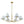 LightFixturesUSA-Classic French 6-Light White Linen Shade Chandelier-Chandelier-6-Lt-Black