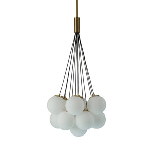 LightFixturesUSA-Cloud Style Opal Glass Cluster Bubble Pendant Light-Pendant Light-13-Lt-