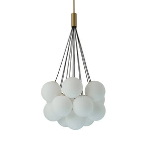 LightFixturesUSA-Cloud Style Opal Glass Cluster Bubble Pendant Light-Pendant Light-13-Lt-
