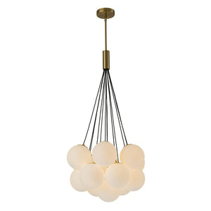 LightFixturesUSA-Cloud Style Opal Glass Cluster Bubble Pendant Light-Pendant Light-13-Lt-