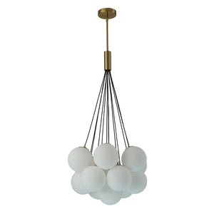 LightFixturesUSA-Cloud Style Opal Glass Cluster Bubble Pendant Light-Pendant Light-13-Lt-