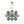 LightFixturesUSA-Cluster Blue Glass Bubble Chandelier-Chandelier--