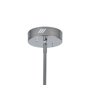 LightFixturesUSA-Cluster Ribbed Glass Dimmable LED Bubble Chandelier-Chandelier-Chrome-