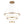 LightFixturesUSA-Contemporary Adjustable 3-Tier LED Circle Light-Chandelier-Brass-
