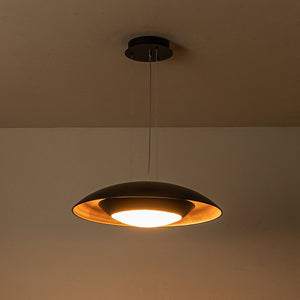 LightFixturesUSA-Contemporary Dimmable Wide UFO LED Pendant Light-Chandelier-White (Pre-Order)-
