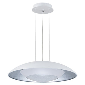LightFixturesUSA-Contemporary Dimmable Wide UFO LED Pendant Light-Chandelier-White (Pre-Order)-