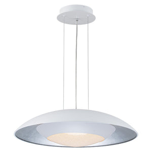 LightFixturesUSA-Contemporary Dimmable Wide UFO LED Pendant Light-Chandelier-White (Pre-Order)-