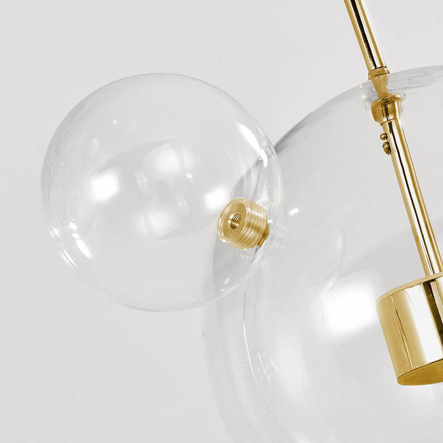LightFixturesUSA-Creative Bubble Glass Ball Chandelier-Pendant Light-4 Globes-