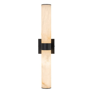 LightFixturesUSA-Dimmable LED Marble Tube Linear Bathroom Wall Sconce-Wall Sconce-Black-