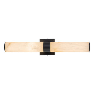 LightFixturesUSA-Dimmable LED Marble Tube Linear Bathroom Wall Sconce-Wall Sconce-Black-