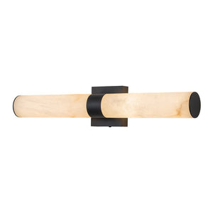 LightFixturesUSA-Dimmable LED Marble Tube Linear Bathroom Wall Sconce-Wall Sconce-Black-