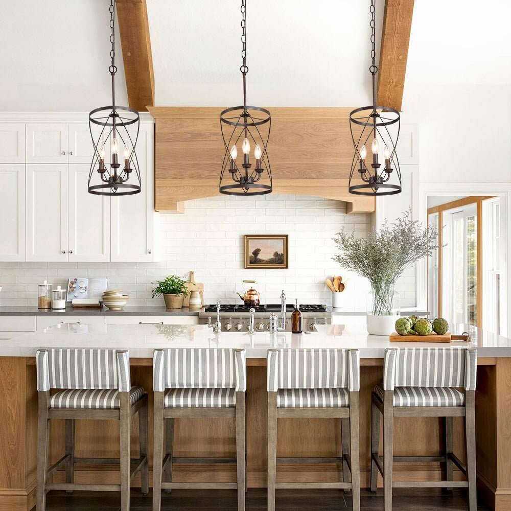 Farmhouse Metal Cylinder Pendant Light | LightFixturesUSA, Metal ...