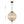 LightFixturesUSA-French Antique Brass Crystal Globe Chandelier-Chandelier-L / 5-Lt-