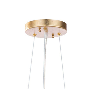 LightFixturesUSA-French Gold Leaf Blossom Crystal Floral Orb Chandelier-Chandelier-30in./8-Lt-