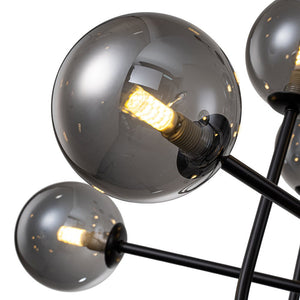 LightFixturesUSA-Glam 13-Light Sputnik Glass Globe Bubble Chandelier-Chandelier-Brass-