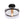 LightFixturesUSA-Glass Lantern Semi Flush Mount-Ceiling Light--