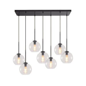 LightFixturesUSA-Globe Cluster Kitchen Island Pendant Light-Pendant Light-Black-