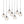 LightFixturesUSA-Globe Cluster Kitchen Island Pendant Light-Pendant Light-Black-