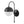 LightFixturesUSA-Goose Arm Globe Wall Sconce-Wall Sconce-Black-