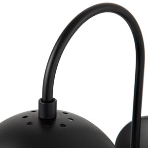 LightFixturesUSA-Goose Arm Globe Wall Sconce-Wall Sconce-Black-