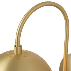 LightFixturesUSA-Goose Arm Globe Wall Sconce-Wall Sconce-Brass-