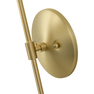 LightFixturesUSA-Goose Arm Globe Wall Sconce-Wall Sconce-Brass-