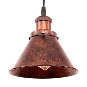 LightFixturesUSA-Industrial 1-Light Cone Pendant Light-Pendant Light--