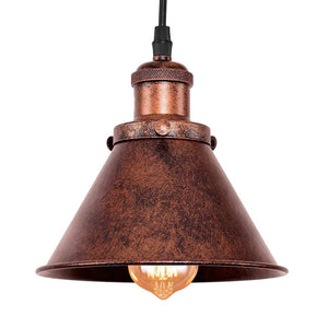 LightFixturesUSA-Industrial 1-Light Cone Pendant Light-Pendant Light--
