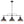 LightFixturesUSA-Industrial 3-light Island Pot Lid Dome Pendant-Chandelier--