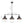 LightFixturesUSA-Industrial 3-light Island Pot Lid Dome Pendant-Chandelier--
