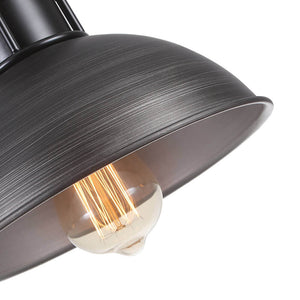 LightFixturesUSA-Industrial 3-light Island Pot Lid Dome Pendant-Chandelier--