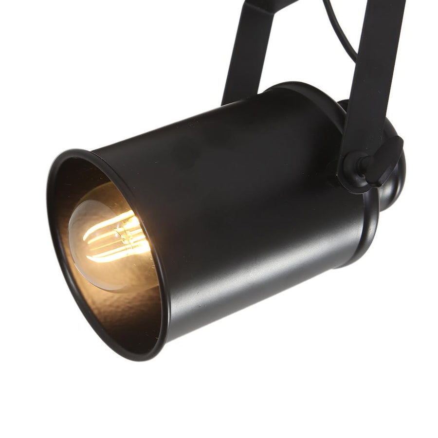 LightFixturesUSA-Industrial 3-Light Semi Flush Track Light-Ceiling Light--