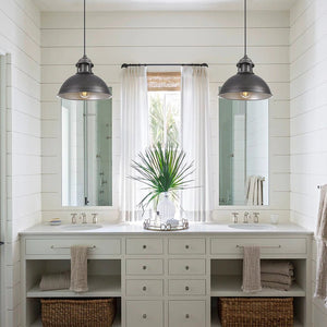 LightFixturesUSA-Industrial Single Pot Lid Pendant-Pendant Light--