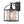 LightFixturesUSA-IP23 1-Light Black Textured Glass Outdoor Wall Lantern-Wall Sconce-1 Light-Matte Black