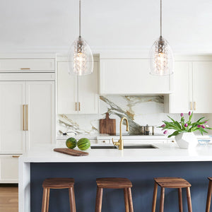 LightFixturesUSA-Kitchen Glass Bell Pendant Light-Pendant Light-1-Lt-