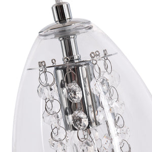 LightFixturesUSA-Kitchen Glass Bell Pendant Light-Pendant Light-3-Lt-