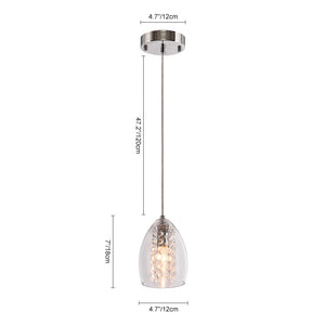 LightFixturesUSA-Kitchen Glass Bell Pendant Light-Pendant Light-3-Lt-