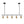 LightFixturesUSA-Kitchen Island Linear Pendant Track Lighting-Chandelier-Black-3-Lt