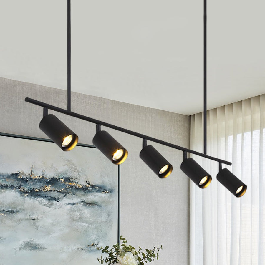 Pendant Track Lighting Hampton Bay 86 In. 1 Light Brushed Nickel