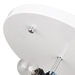 LightFixturesUSA-Mid-Century Modern White Flush Mount Light-Ceiling Light-15 in.-