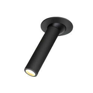 LightFixturesUSA-Minimalist Cylinder LED Track Light-Ceiling Light-Black-