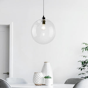 LightFixturesUSA-Minimalist Glass Globe Pendant Light-Pendant Light-8 in.-