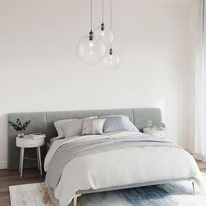 LightFixturesUSA-Minimalist Glass Globe Pendant Light-Pendant Light-8 in.-