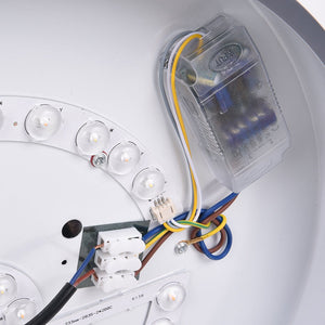 LightFixturesUSA-Minimalist LED Flush Mount Drum Light-Ceiling Light-11 in.-Grey