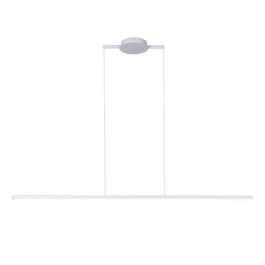 LightFixturesUSA-Minimalist Tube LED Linear Pendant-Chandelier-White-